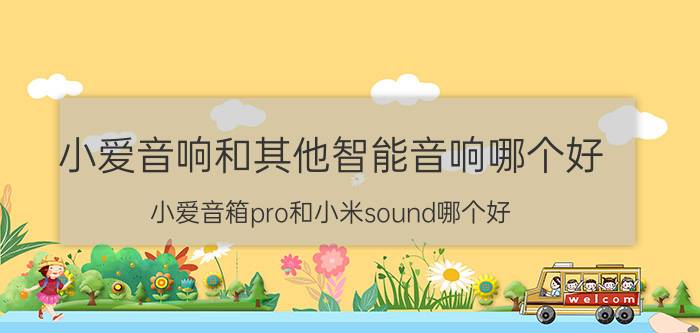 小爱音响和其他智能音响哪个好 小爱音箱pro和小米sound哪个好？